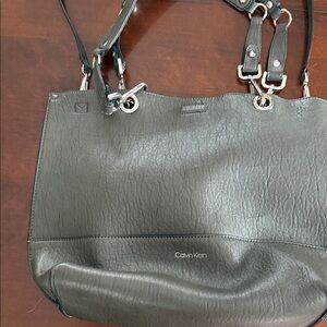 Calvin Klein Charcoal Shoulder Bag